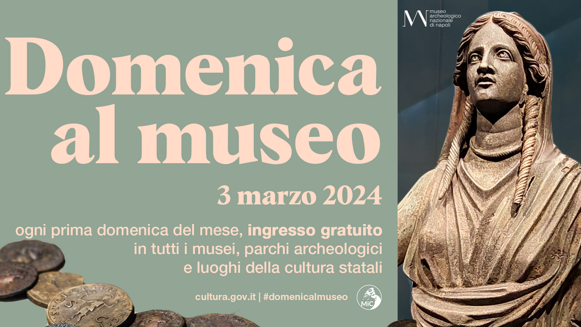 Domenica al Museo al MANN 3 marzo 2024